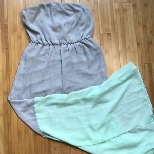 Two Tones Maxi Dress -WORN TWICE